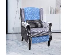 "vidaXL Sessel mit Patchwork-Design Stoff"