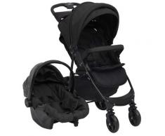 "vidaXL 3-in-1 Kinderwagen Anthrazit Stahl"