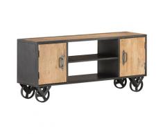 "vidaXL TV-Schrank 110x30x49 cm Altholz Massiv"