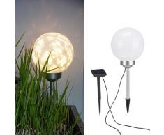 "HI Solar LED Drehbare Garten-Kugelleuchte 20 cm"