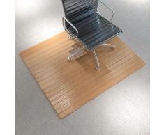 "vidaXL Stuhlunterlage/Bodenschutz Matte Bambus Natürlich 110x130 cm"
