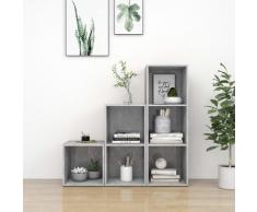 "vidaXL 3-tlg. TV-Schrank-Set Betongrau Holzwerkstoff"