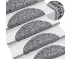 "vidaXL Stufenmatten 10 Stk. 56x20 cm Grau"