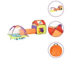 "vidaXL Spielzelt mit 250 Bällen Mehrfarbig 338x123x111 cm"