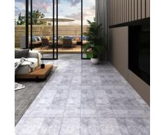 "vidaXL PVC Laminat Dielen Selbstklebend 5,02 m² 2 mm Zementgrau"