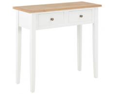 "vidaXL 280053 Dressing Console Table White 79x30x74 cm Wood"