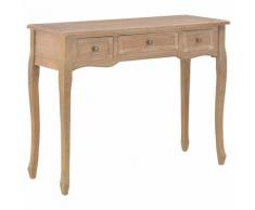 "vidaXL 280047 Dressing Console Table with 3 Drawers Brown"