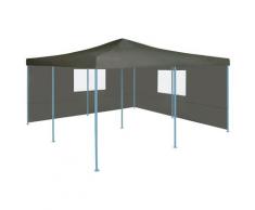 "vidaXL Faltpavillon mit 2 Seitenwänden 5x5 m Anthrazit"