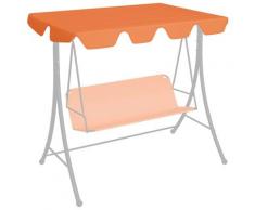 "vidaXL Ersatzdach für Hollywoodschaukel Orange 188/168x110/145 cm"