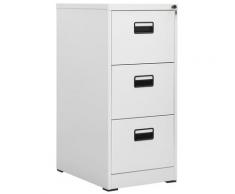 "vidaXL Aktenschrank Hellgrau 46x62x102,5 cm Stahl"