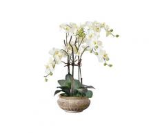 Pureday Kunstpflanze Orchideentopf (Antik)