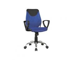 AMSTYLE Kinder-Schreibtischstuhl Kika (Schwarz/blau)