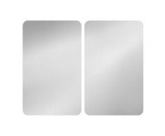 Wenko Herdabdeckplatte Universal 2er S, Silber (Silber)