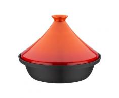 GSW Gusseisen Schmortopf/Bräter (30x7,5cm, orange, Gusseisen Tajine)