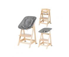 roba 2-in-1 Treppenhochstuhl »Born Up«, PU-Leder gesteppt (Natur)