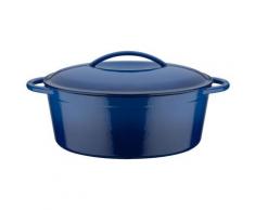 GSW Gusseisen Schmortopf/Bräter (33x25cm, blau, Bräter)