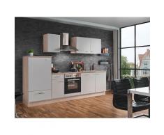 Menke Küchenblock Classic Leerblock 270/280/300/310cm (frei Bordsteinkante, weiss, 270 cm (mit GS-Blende))