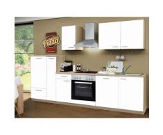 Menke Küchenblock Classic Leerblock 270/280/300/310cm (frei Bordsteinkante, weiss, 300 cm)