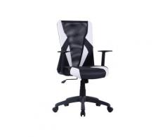 byLIVING Bürostuhl Flash (schwarz/weiß)