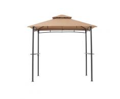 Grasekamp BBQ Grillpavillon (Sand (glatte Ablage), Stoffbezug)
