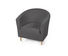 Dohle + Menk Sofahusse Jersey (grau, Clubsessel)