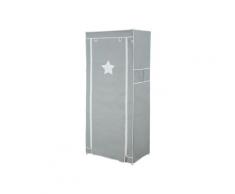 roba Textil-Kleiderschrank, steckbar, mit Reißverschluss (Größe: M, Little Stars)