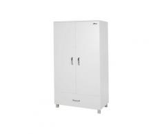 Phoenix Kleiderschrank, hellgrau, BxH:98x200 cm (BxH:98x200 cm, hellgrau)
