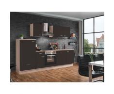 Menke Küchenblock Classic Leerblock 270/280/300/310cm (frei Bordsteinkante, Lava, 270 cm (mit GS-Blende))