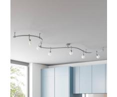 Arcchio Peetz LED-Deckenleuchte mit Glas, 6-fl.