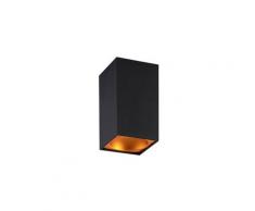 Arcchio Hinka Deckenleuchte, eckig, 18 cm, schwarz