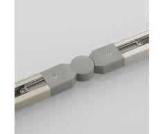 Mittelverbinder m. Winkel f. Schienensystem nickel