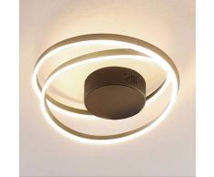 Lindby Davian LED-Deckenleuchte, dimmbar, messing