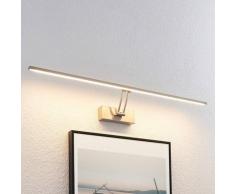Lucande Thibaud LED-Bilderleuchte, nickel, 83,4 cm
