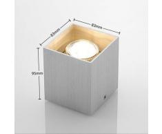 ELC Efey Deckenlampe, GU10, eckig, silber