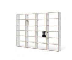 Tojo hochstapler Ordner-Regal Anbaumodul silber