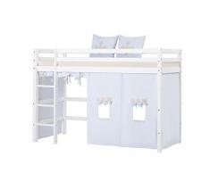 Hoppekids »ECO Dream« Hochbett mit Leiter Halbhohes Bett mit Leiter