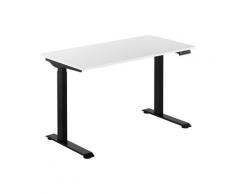 Fromm & Starck Schreibtisch höhenverstellbar - 90 W - 730 - 1.233 mm - weiß/schwarz STAR_ATFE_16