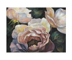 La Casa »3 Rosen« Ölbild handbemalt 120x90 cm auf Leinwand