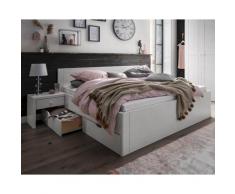 MassivHolz »Vita« Bett weiß mit 4 Schubkästen / 160x200 cm / weiss