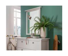 Massivholz »Solvita« Wandspiegel weiß