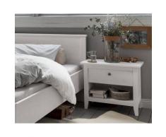 Massivholz »Solvita« Nachtkonsole weiß Kiefer weiß