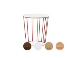 Hasena Moderno Nachttisch Lina Bronze / Buche weiss deckend, lackiert