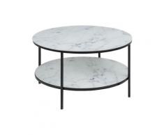 Actona »Alisma« Couchtisch mit Doppelplatte Ø 80 cm