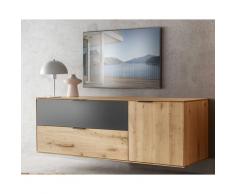 Massivholz »Lugano« Lowboard I hängend glatte Front / glatte Front