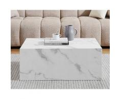 SalesFever »Aston« Couchtisch Marmoroptik weiß
