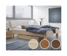 Hasena Oak-Line Wild Massivholzbett Cadro Ivio/Alpa 120x200 cm natur