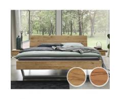 Forestales »Redwood« Massivholzbett II 200x200 cm / Wildeiche