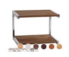 Hasena Wood-Line Nachttisch Meta alu Kernbuche natur