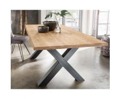 Massivholz »Monaco« Tabula Rasa Esstisch 4 cm / voll massiv / Wildeiche natur / 220x100 cm