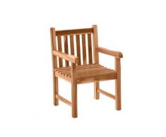 Möbilia »Vintage« Gartensessel Teakholz / 60 x 92 x 63 cm